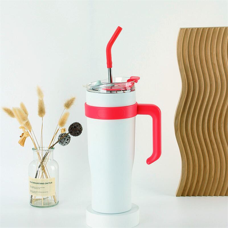 304 Stainless Steel Water Cup For Girls, High-looking, Large-capacity, Internet Celebrity, Seamless Liner, Big Mac Ice Cup With Straw