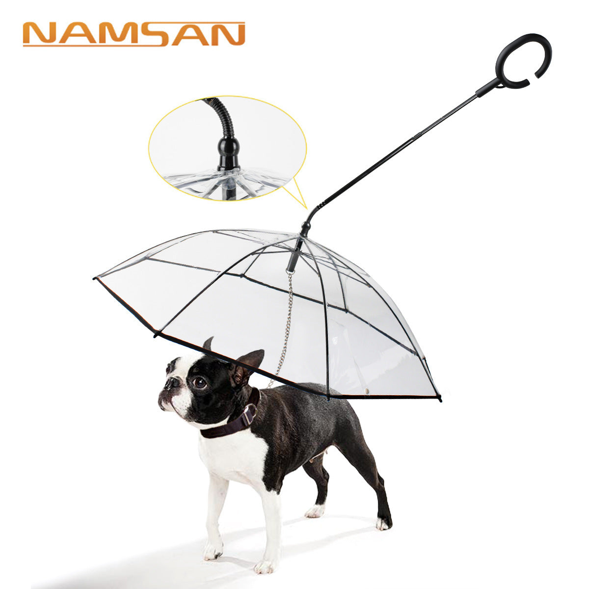 Transparent Pet Umbrella Dog C- Type Umbrella Pet Products